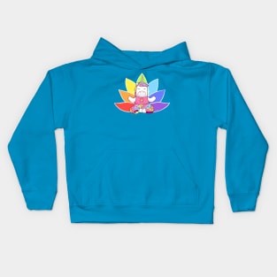 Unicorn Meditation with Lotus Kids Hoodie